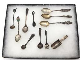 Lot of 11 Various Sm. Sterling SIlver Spoons-