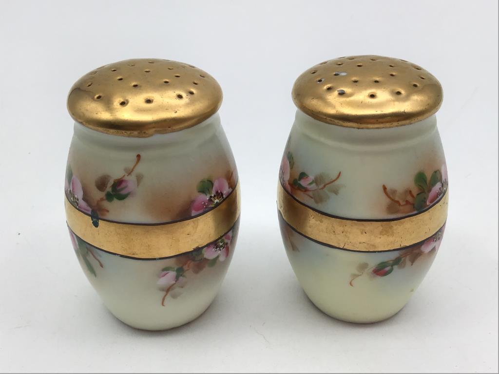 Lg. Set of Similar Pattern Floral Painted Pieces