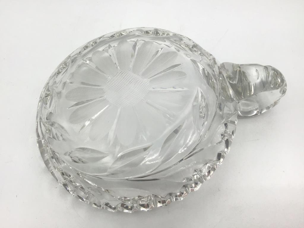 Lot of 3 Cut Glass Pieces Including Lg. Bowl,