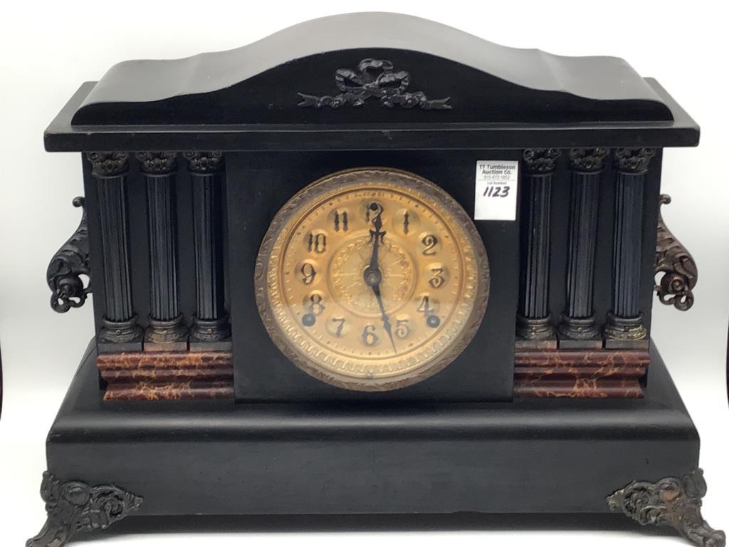 Antique Keywind Mantle Clock-
