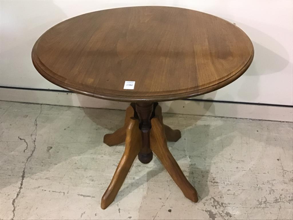 Antique Pedestal Round Top Table