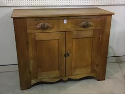 Antique Cabinet w/ 2 Drawers & 2 Doors