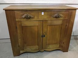 Antique Cabinet w/ 2 Drawers & 2 Doors