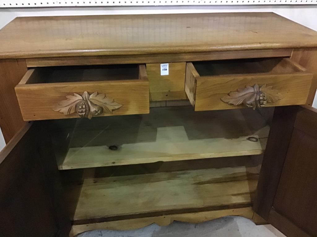Antique Cabinet w/ 2 Drawers & 2 Doors