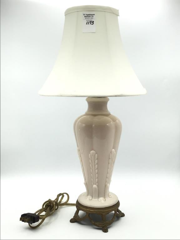 Sm. Aladdin Alacite Lamp w/ Fabric Shade