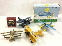 Lot of 5 Toy Airplanes Including Collector's