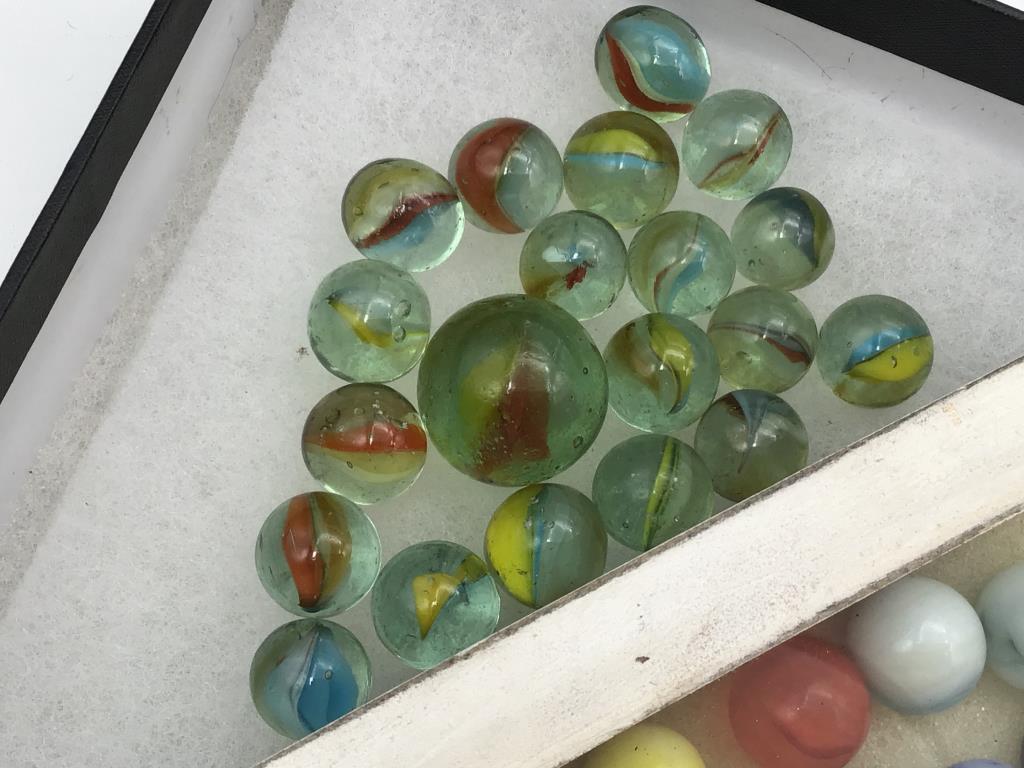 Collection of Marbles Including Sm. Bag of