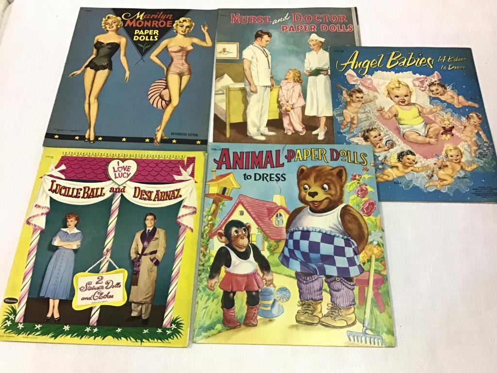 Group of VIntage Paper Doll Booklets