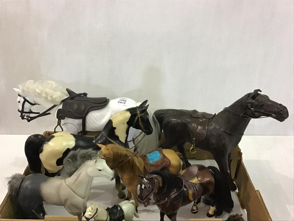 Group of Various Toy Plastic Horses