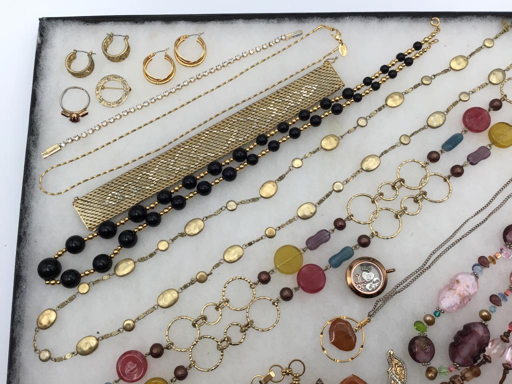 Collection of Ladies Gold Costume Jewelry