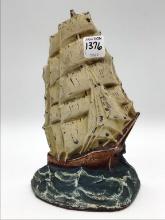 Iron Ship Design Doorstop (9 Inches Tall)