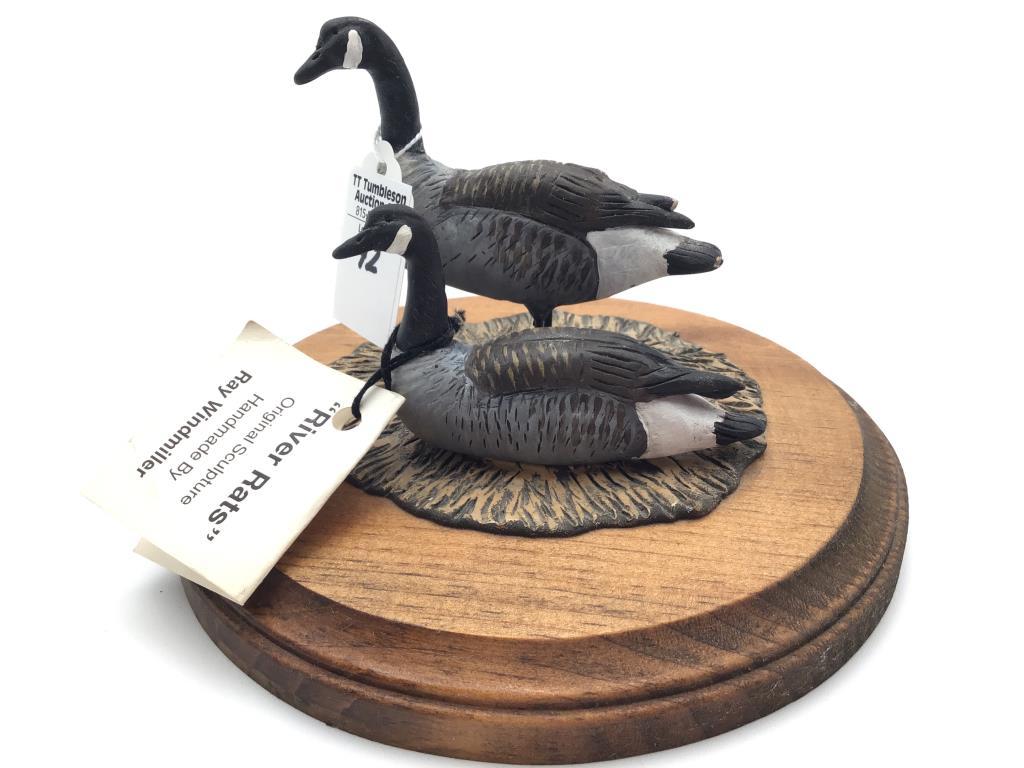 Pair of Miniatures on Board by Ray Windmiller-