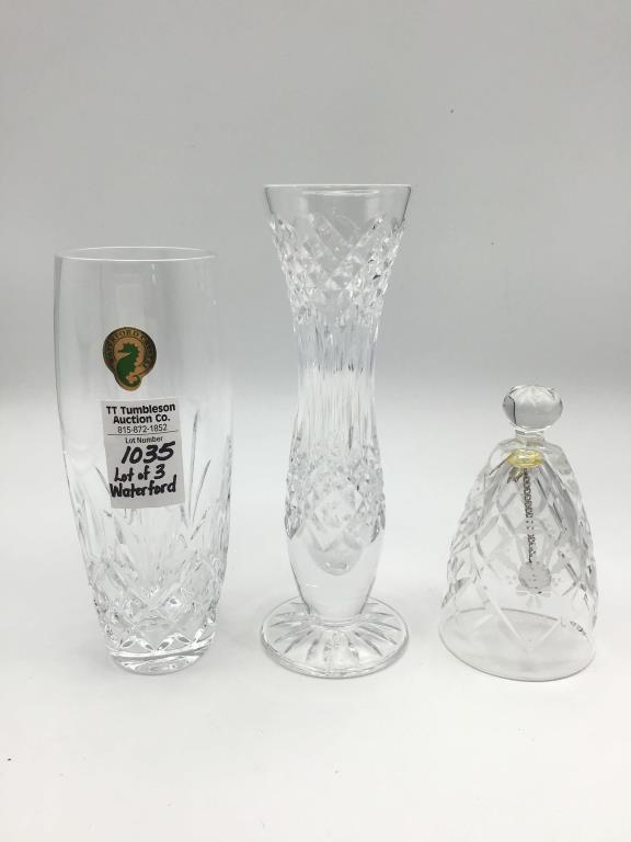 Lot of 3 Crystal Pieces Including