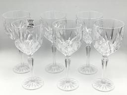 Set of 6 Matching Waterford Goblets