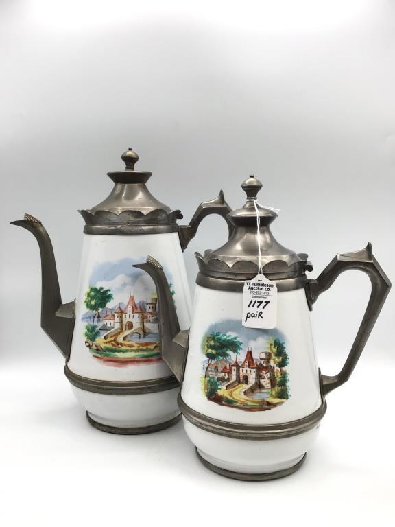 Pair of Matching Design Antique German