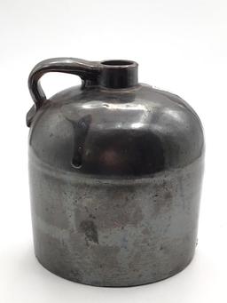 Unmarked Brown Drip Glaze Stoneware Jug