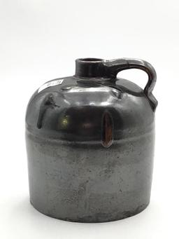 Unmarked Brown Drip Glaze Stoneware Jug