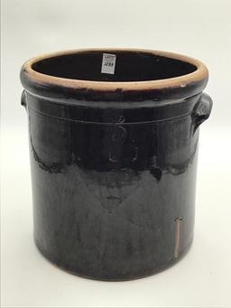 5 Gal Crock Front Marked Beck & Bros. Pottery