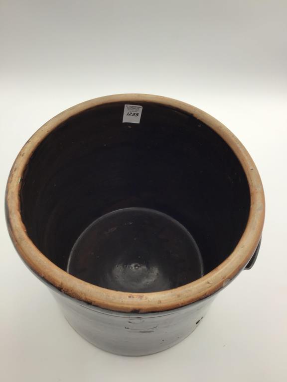 5 Gal Crock Front Marked Beck & Bros. Pottery