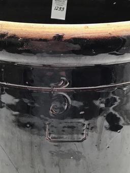 5 Gal Crock Front Marked Beck & Bros. Pottery