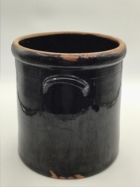 5 Gal Crock Front Marked Beck & Bros. Pottery
