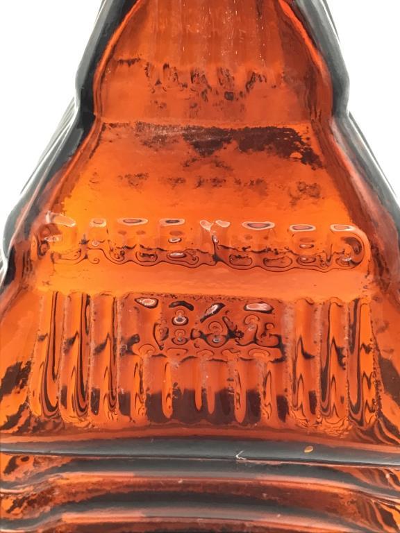 Antique Dark Amber Bitters Bottle  Marked ST.