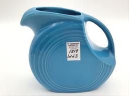 Lot of 3 Including Blue Fiesta Pitcher,