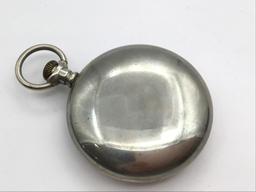 Silver Hampden Watch Co. Open Face Pocket