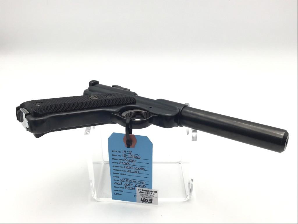 Ruger Mark I Target 22 Cal Semi Auto Pistol