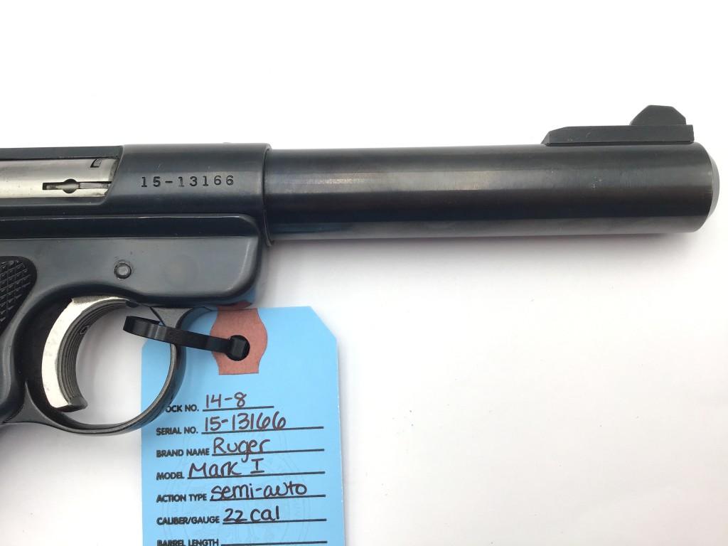 Ruger Mark I Target 22 Cal Semi Auto Pistol