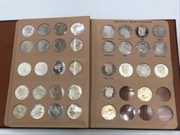 Folder w/ Kennedy Half Dollars Including