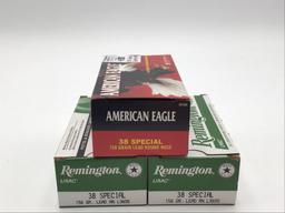3 Full Boxes of 38-Special Ammo  Including