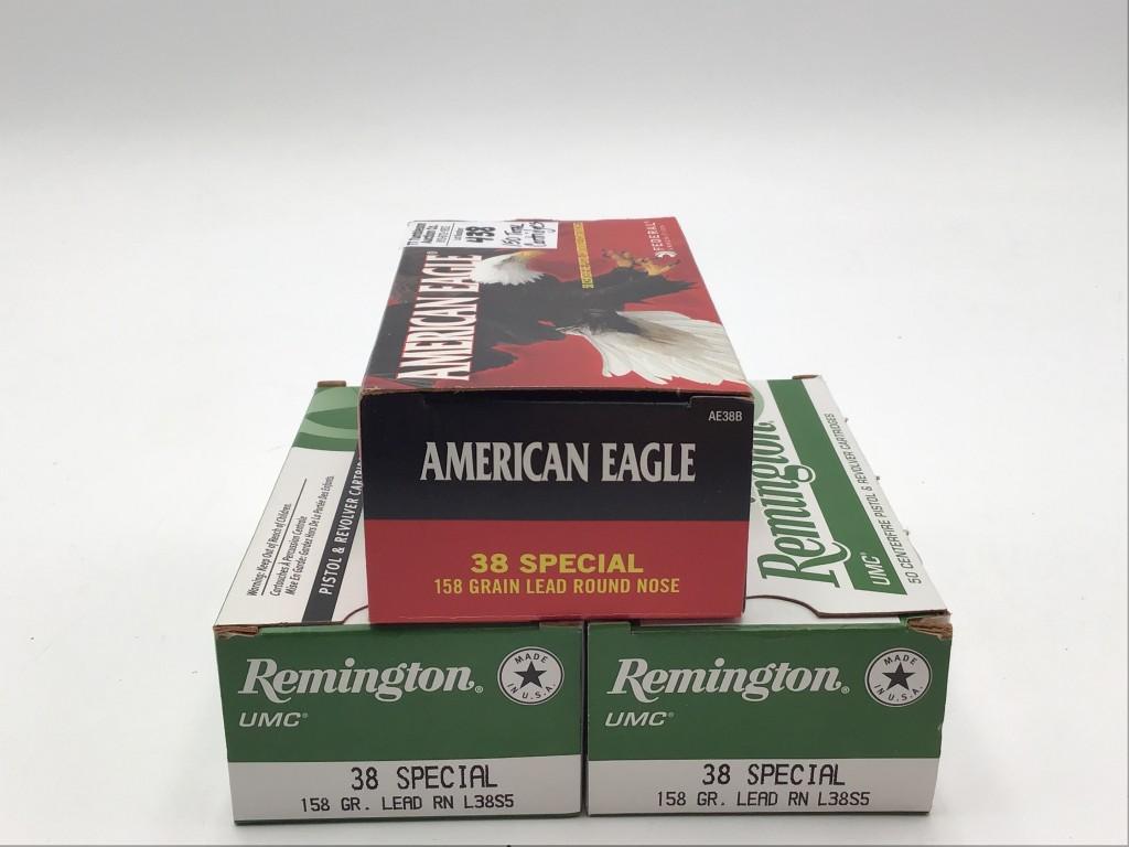 3 Full Boxes of 38-Special Ammo  Including