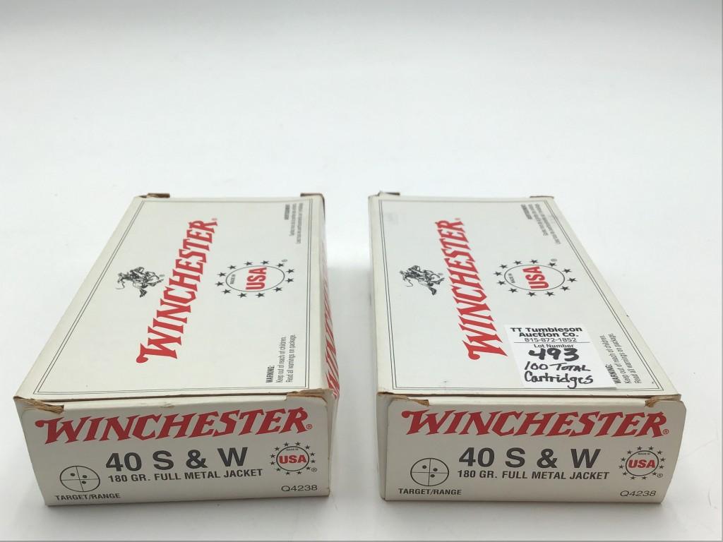 2 Full Boxes of Winchester 40 S&W