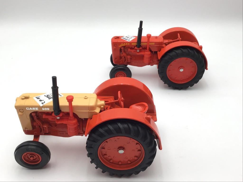 Lot of 2-1/16 Scale Case Toy Tractors Including
