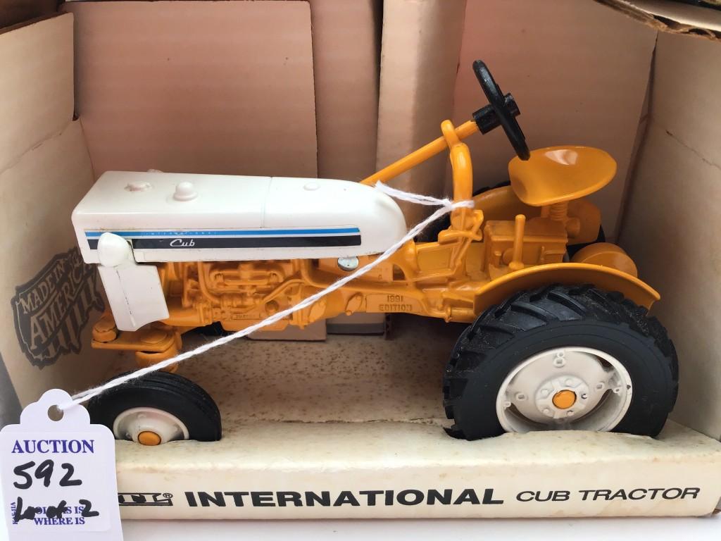 Lot of 2 Cub Toy Tractors Including
