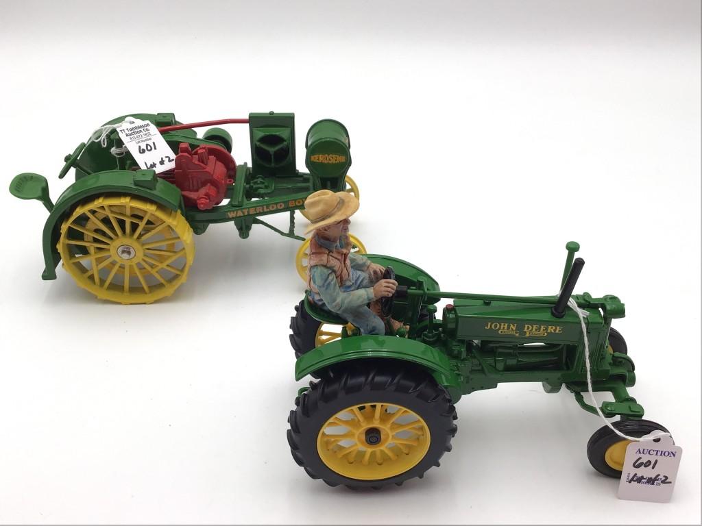 Lot of 2-1/16 Scale Toy Tractors Including