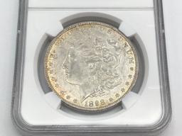 Graded 1898O MS63 Morgan Silver Dollar by NGC
