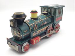 Lot of 2 Battery Operated Tin Locomotives-