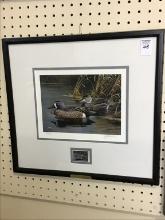 Framed Ducks Unlimited 1998 Fifteenth Annual