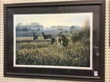 Framed Wild Wings Deer Print by Jim Kasper-1992