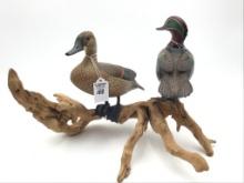 Pair of Greenwing Teal by Joe Steele Henry, IL