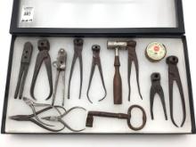 Lot of 14 Various Tools Including Powder Measure,