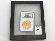 Graded 1908 MS63 St. Gaudens Double Eagle $20 Gold