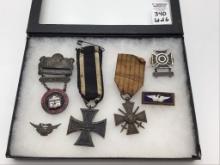 Lot of 6 Including WW I French War Cross 1914-
