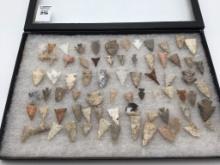 Collection of Approx. 74 Sm. Arrowheads & Points