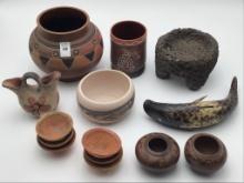Group Including Contemp. Southwest Pottery