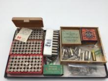 Group of Ammo Including Old Two Piece Box of Old