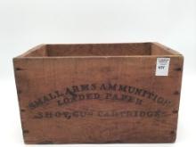 Vintage Wood Ammo Box-American Eagle Shot Gun
