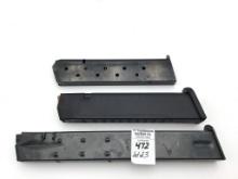 Lot of 3-9MM  Gun Clips Including Glock